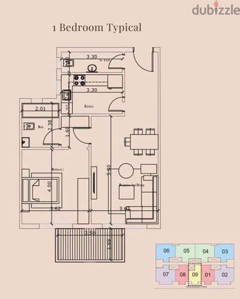 Studio 95m fully finshed in Fifth Settlement 5% down payment the crest 2