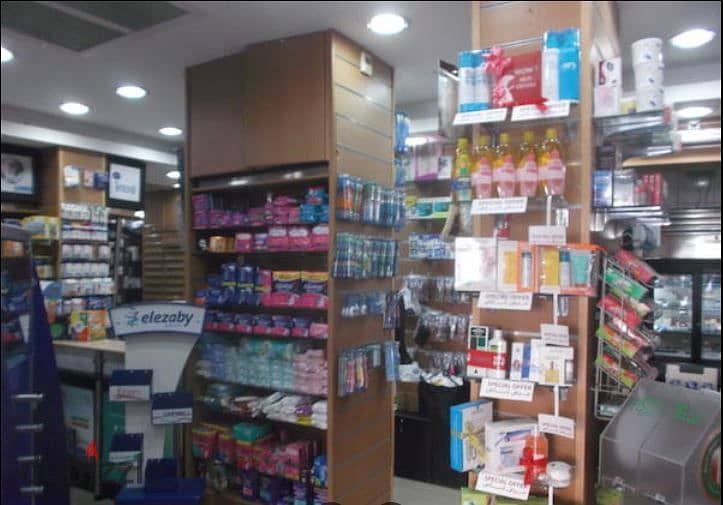 Pharmacy for sale Fully finished and Rented in main street In Nasr City, Makram Ebeid, in front of City Stars 2