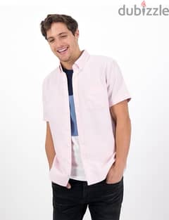 american eagle short sleeve oxford shirt