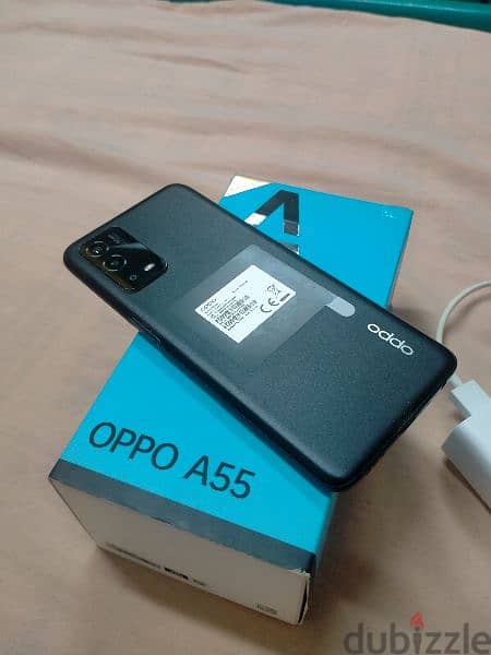 oppo a55 128/4+3 بلزقة الضهر مفهوش خربوش 6