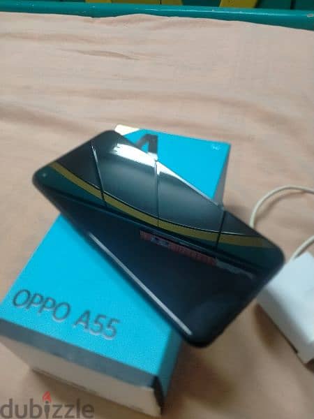 oppo a55 128/4+3 بلزقة الضهر مفهوش خربوش 7