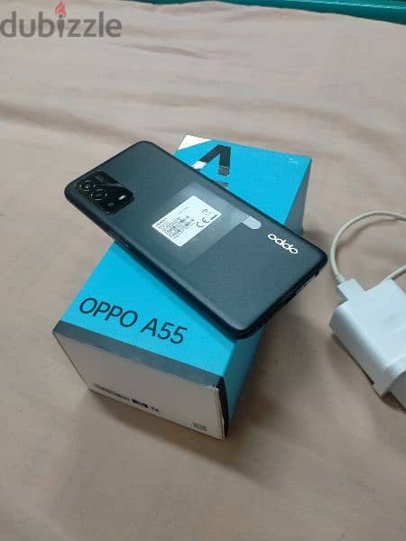 oppo a55 128/4+3 بلزقة الضهر مفهوش خربوش 14