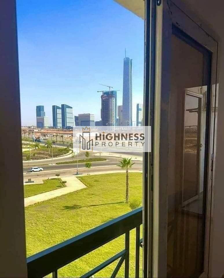 apartment for sale, 121 meters, at a very special price, finished and with immediate receipt in front of Madinaty near sarai at al maqsad new capital 0