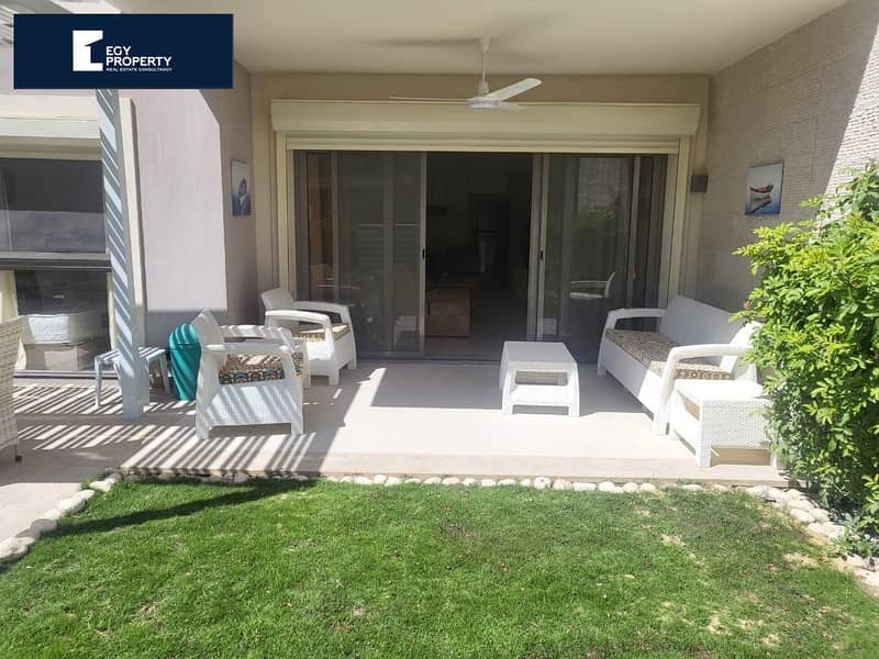 Direct To The Marina Chalet 2BR in Marassi For Sale in North Coast Fully Furnished With Private Garden 1