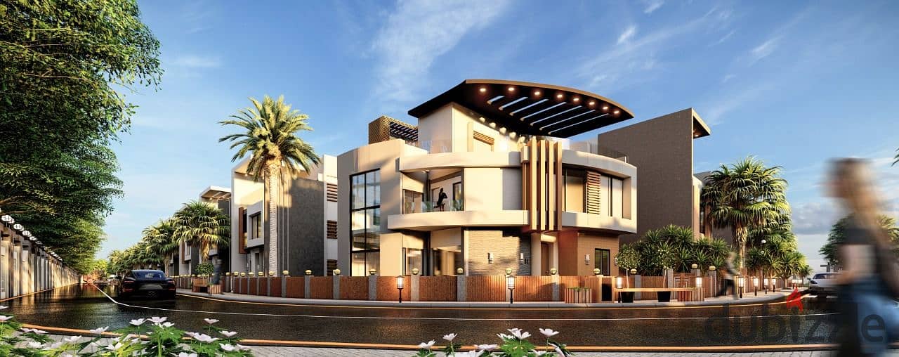 Villa for sale, immediate delivery, 3 minutes from Waslet Dahshur, in front of the entrance to Zayed 5 9