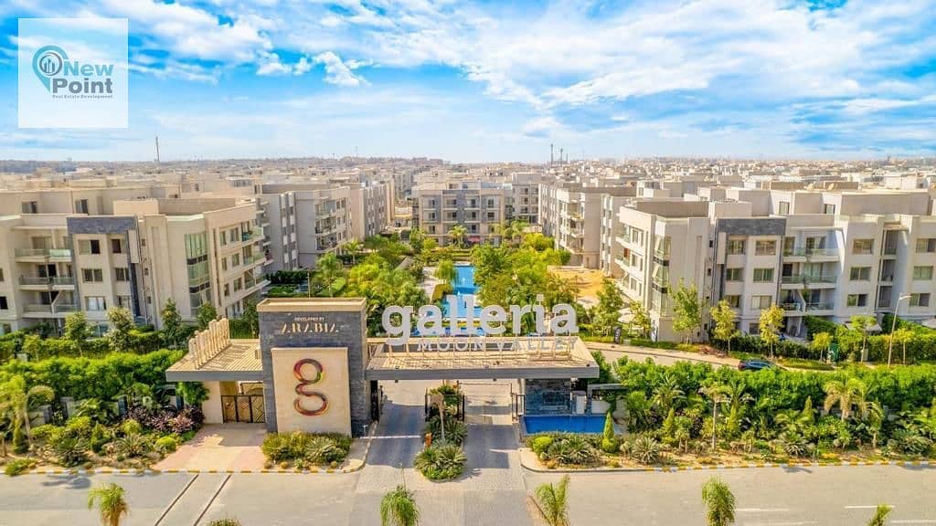 Live in COMMUNITY with the privilege of immediately receiving a penthouse in the heart of Golden Square, Fifth Settlement, Galleria Moon Compound. 4