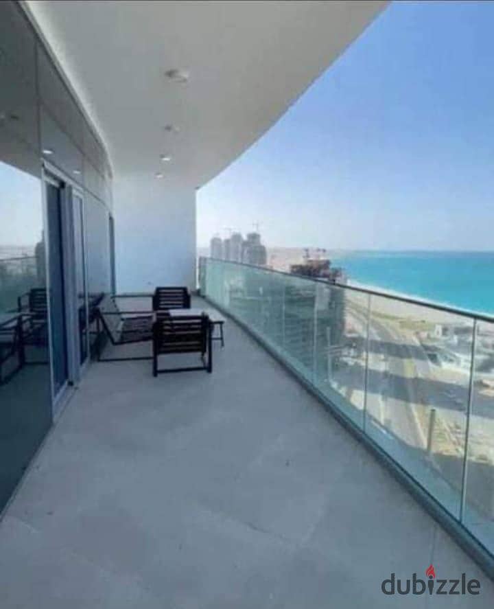 Apartment finished directly on the sea ready to move with installments over 7 years in downtown al alamein 1