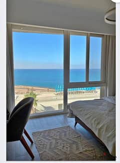 The cheapest penthouse overlooking the sea directly, finished in installments in Telal North Coast