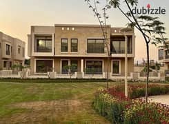 For sale, the last Quattro villa, 143 m, with a 108 m garden, next to Cairo Airport, at the price of an apartment in Taj City