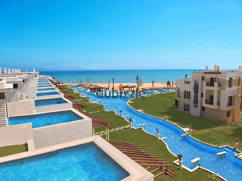 للبيع شاليه 3 غرف ارضى بجاردن + استلام فورى + Sea View فى العين السخنة بقرية بلو بلو Blue Blue 8