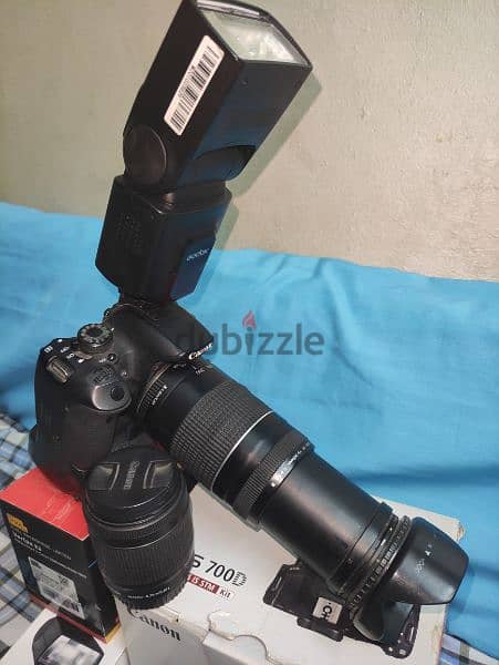 Canon 700D with canon EF 75-300mm / Canon EF-S 18-55 2