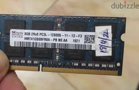 Ram 8 GB  DDR3