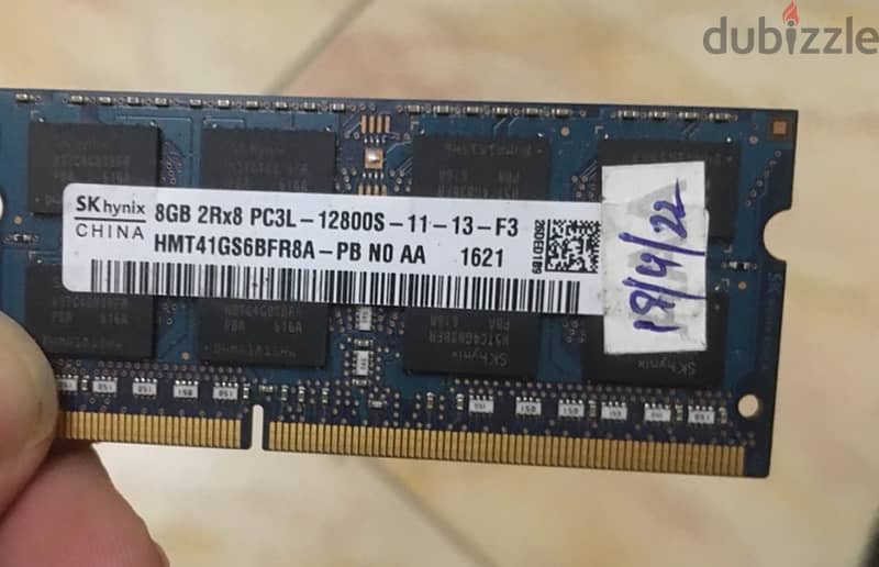 Ram 8 GB  DDR3 0