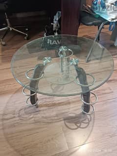 Glass Table for living room  طرابيزة زجاجية