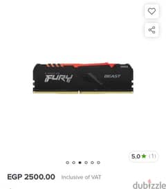 ram pc fury  8gb rgb