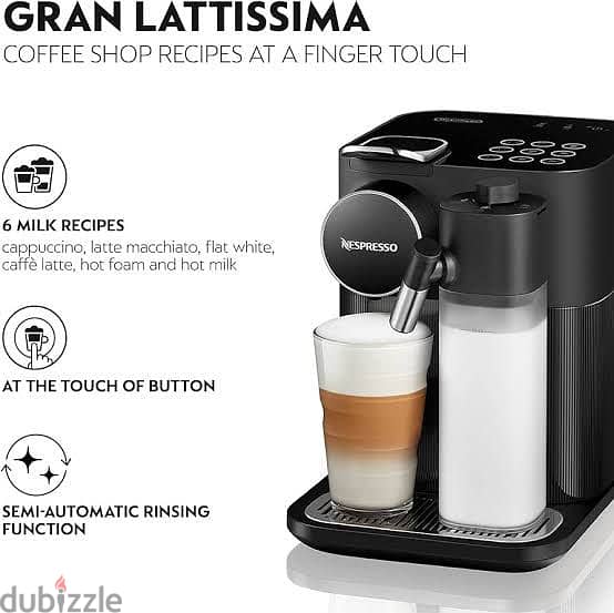 ماكينة قهوة Nespresso Gran Lattissima جديدة تماما بالكرتونة 6