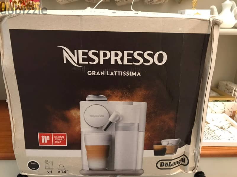 ماكينة قهوة Nespresso Gran Lattissima جديدة تماما بالكرتونة 10