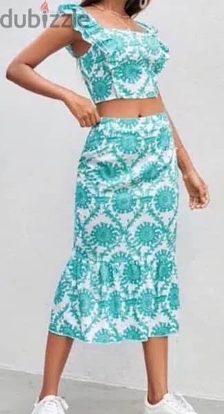 Crop top and skirt SHEIN