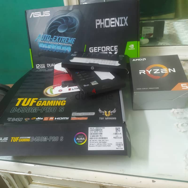 pc تجميع حاله نضيفه استعمال خفيف جدا rtx 12gb 1