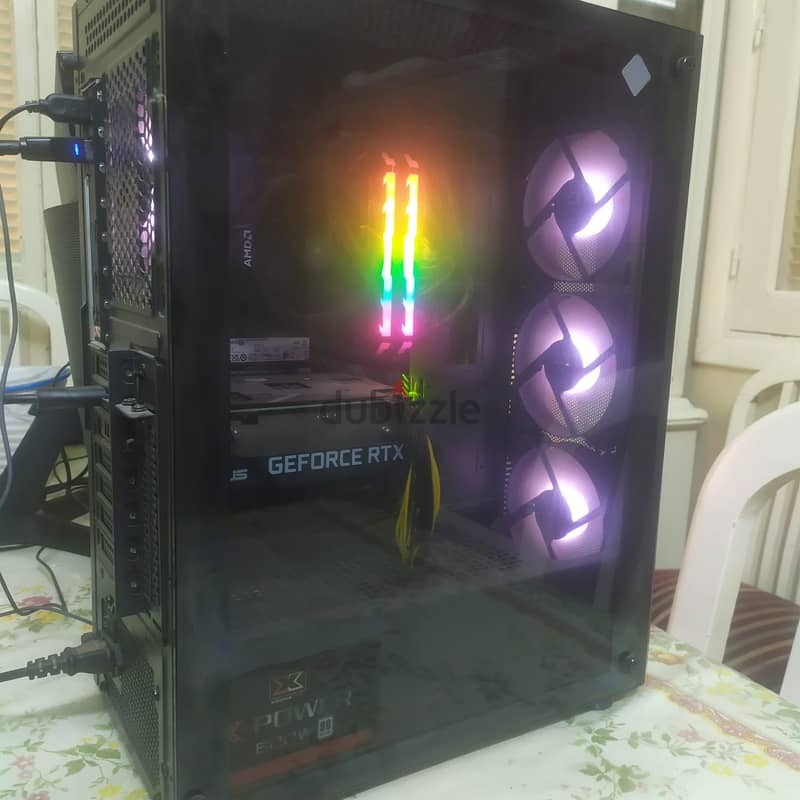 pc تجميع حاله نضيفه استعمال خفيف جدا rtx 12gb للبدل ب لاب كويس 6