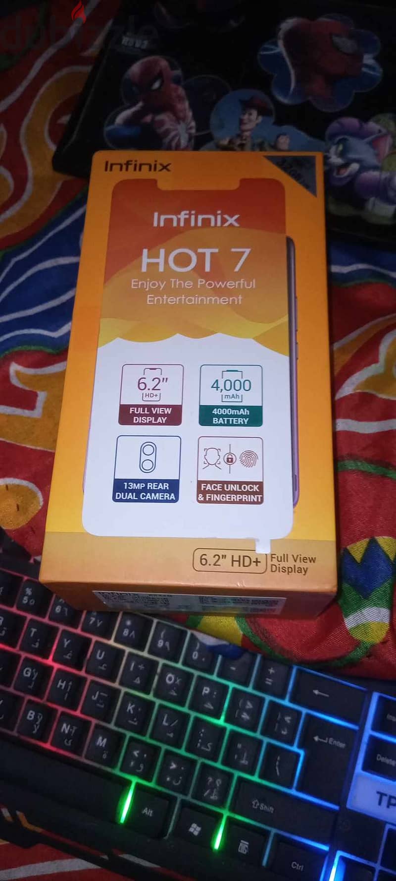 infinix hot7 بحاله الجديد 1