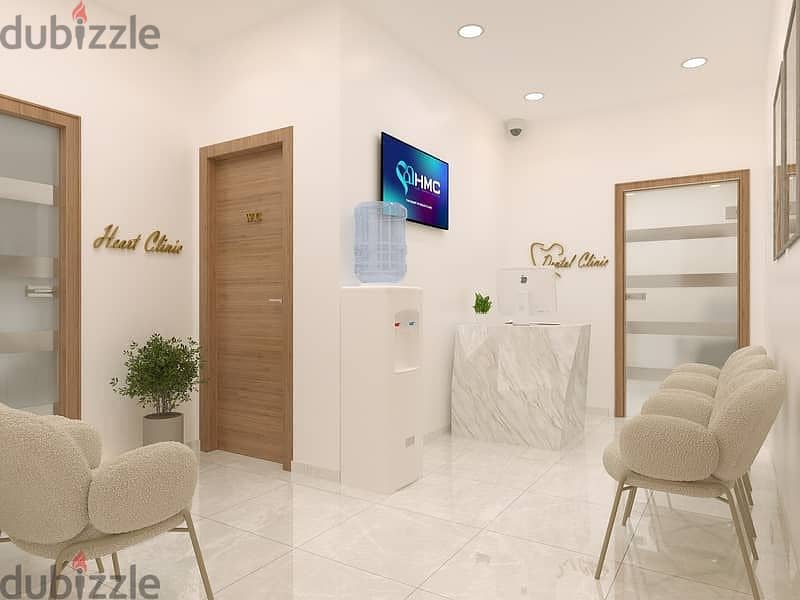 clinic for sale  عيادة للبيع في التجمع الخامس على شارع النوادي مباشرة 0