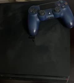 PS4 1 Tera with Blue controller used