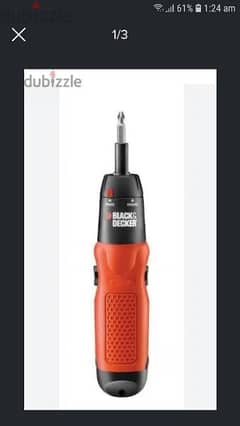 شنيور فك وربط بلاك اند ديكر  انجليزى بدون سلك Black and decker