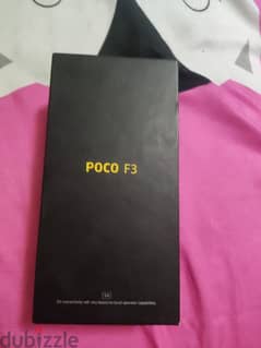 شاومى Poco F3 مساحة 256 رامات 8+8 معاة الكارتونة وشاحن اصلى