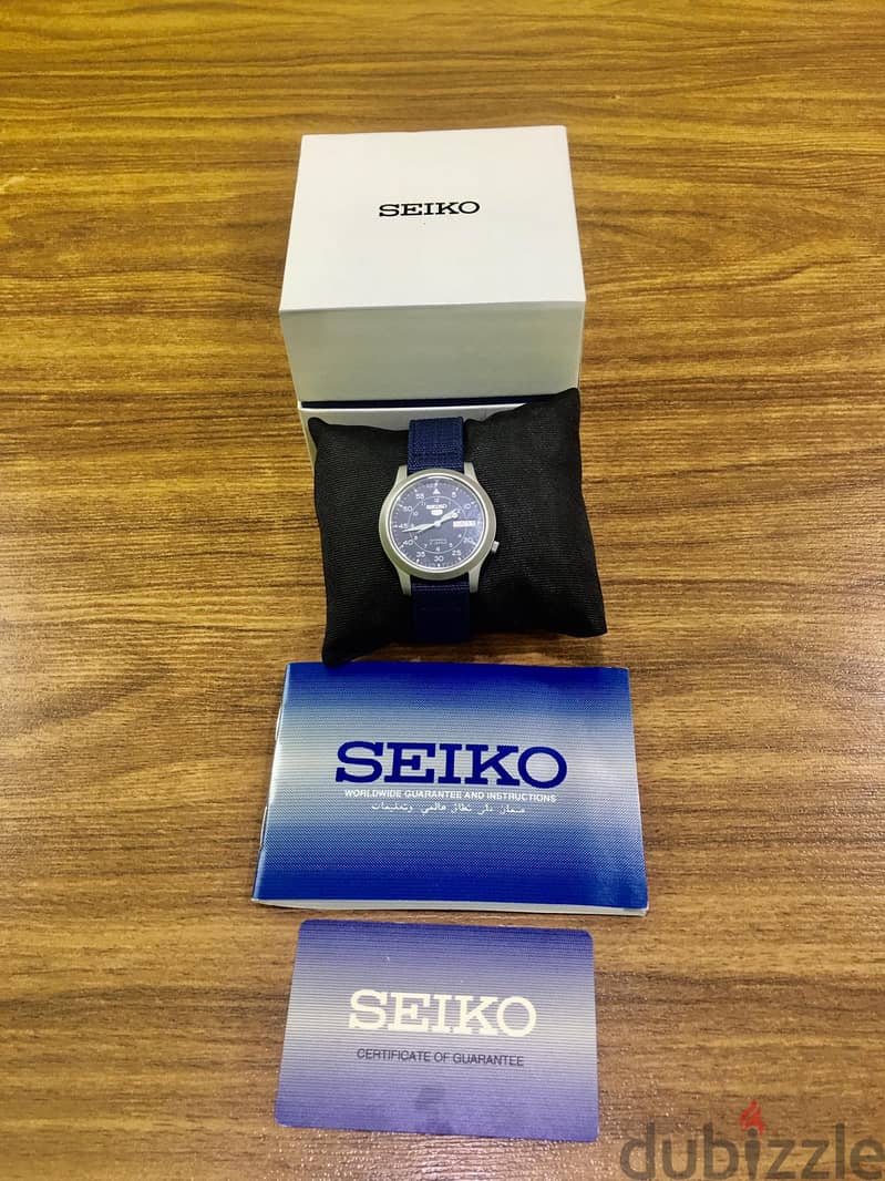 سيكو ميليتري أوتوماتيك جديدة لم تستعمل Seiko Military SNK807K 1