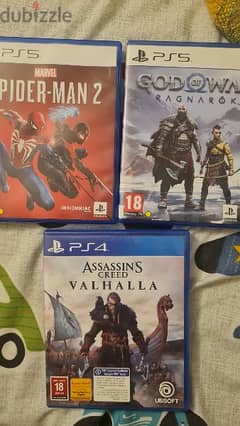 Spider man 2 , God of war ragnarok , assassins creed valhalla