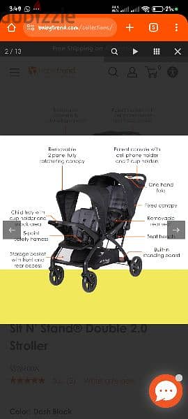 baby trend sit and stand 4