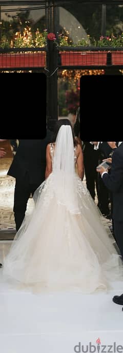 Luxurious wedding dress made in France