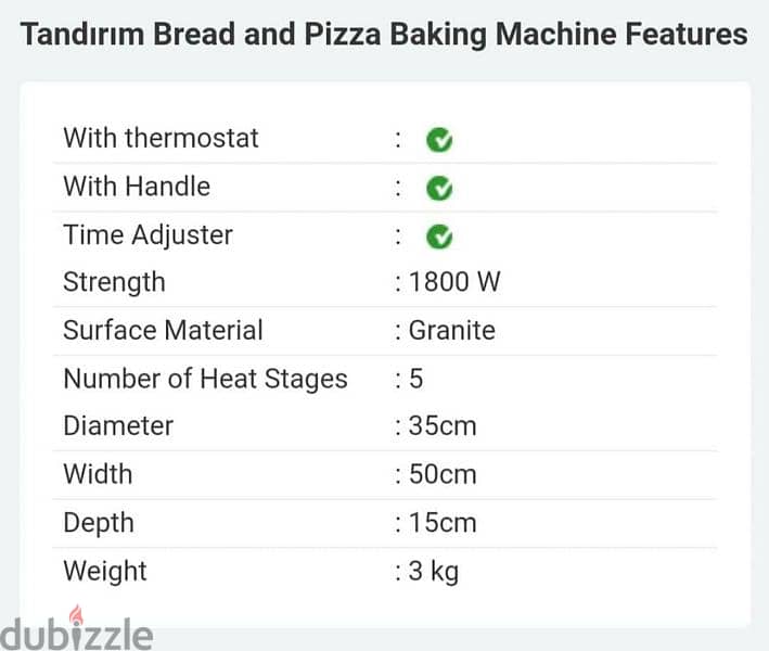 *Tandirim* Electric Bread and Pizza baking machine -  from Turkey 2