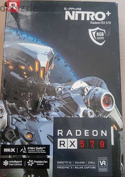 كارت شاشة SAPPHIRE NITRO+ Radeon RX 570 8GB GDDR5 2