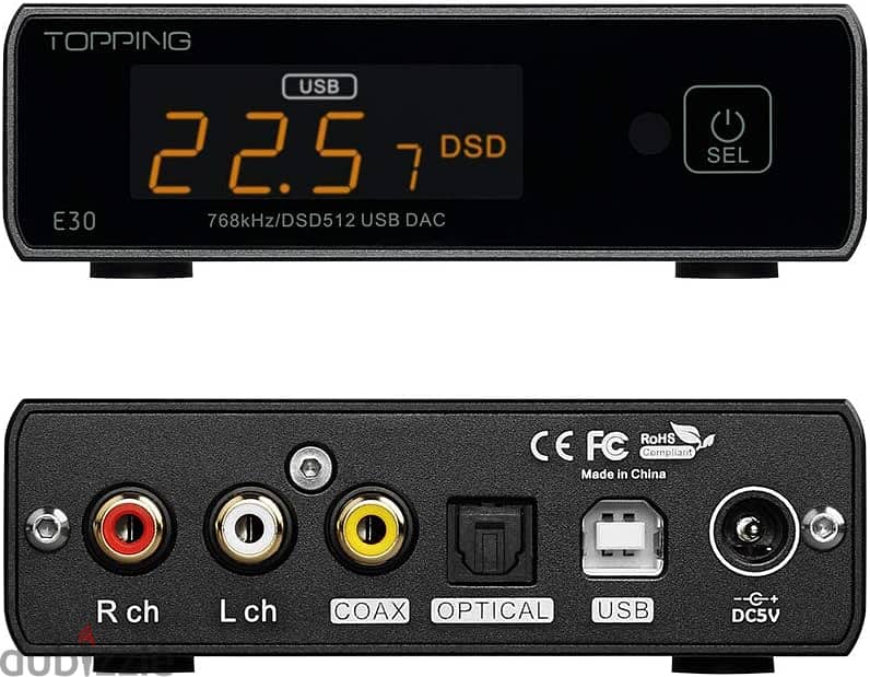 محبي الموسيقي عاليه الدقه TOPPING E30 DAC Hi-Res 32Bit/768kHz DSD512 3