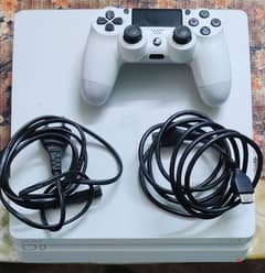 ps4 slim 500 g  white +1 control+pes 2020