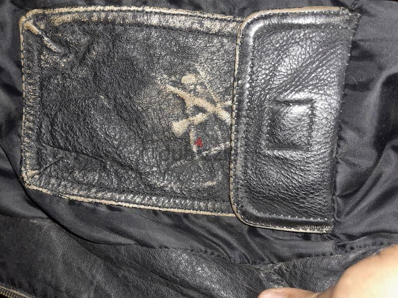 affliction brand jacket leather motorcycle handmade made in USA 100% 7