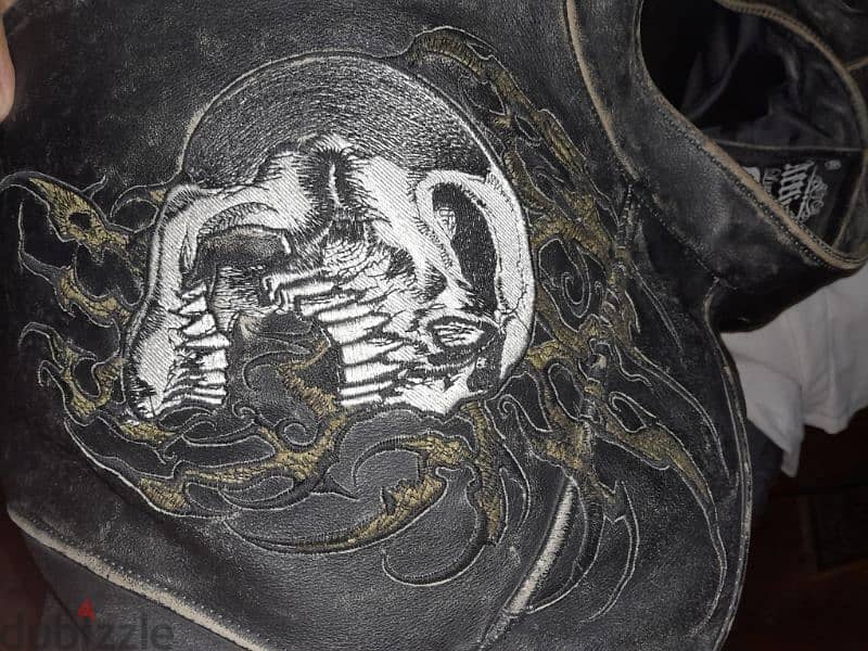 affliction brand jacket leather motorcycle handmade made in USA 100% 9