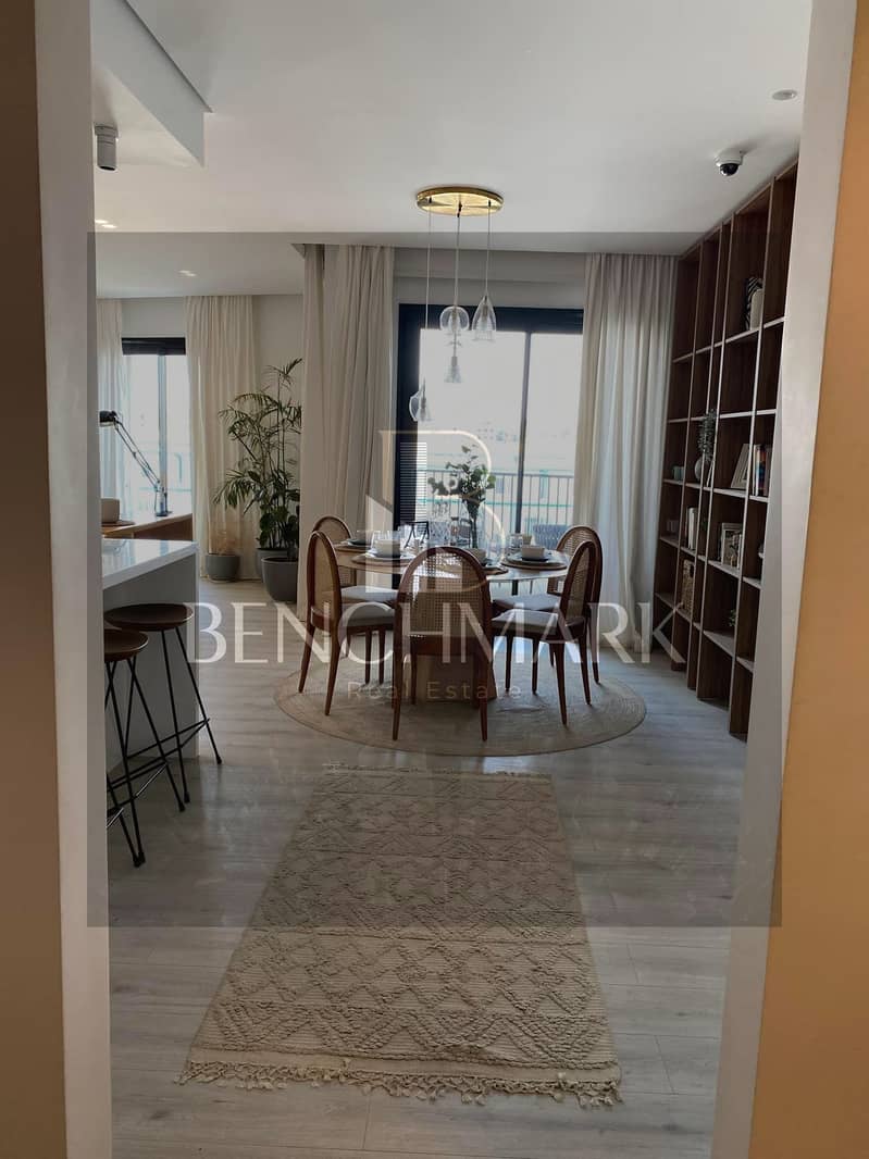 Apartment 136m with Garden 130m for sale in front of Cairo Airport in Taj City compound Origami Golf phase, First Settlement, New Cairo, 42% discount. 17