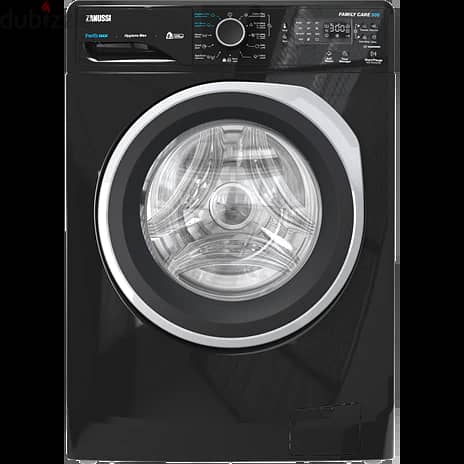 Perlamax 8kg frontload  black washing machine, pro-white steam 0