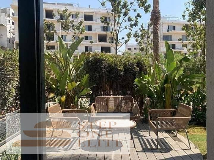 Apartment 138m with private garden for sale, immediate delivery, near Mall of Egypt and Mall of Arabia in 6th of October 8