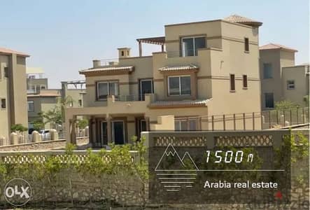 فيلا 1460م +ببيزمنت و اكسس رووف  palm-hills katameya/large Villa