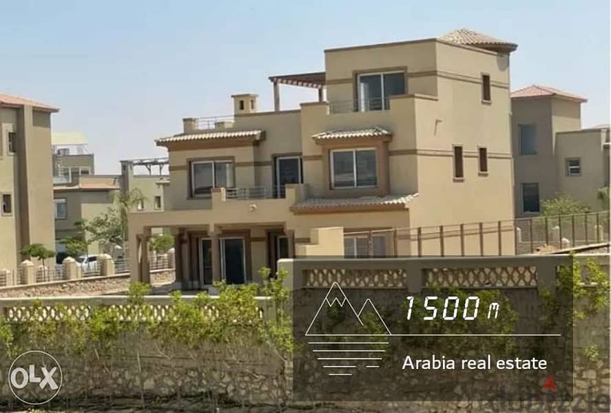 فيلا 1460م +ببيزمنت و اكسس رووف  palm-hills katameya/large Villa 0