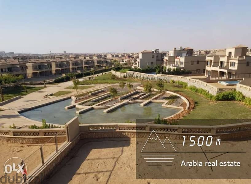 فيلا 1460م +ببيزمنت و اكسس رووف  palm-hills katameya/large Villa 1