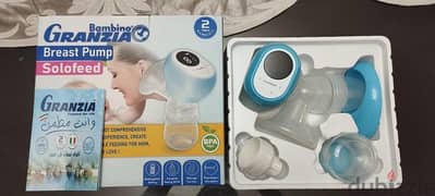 granzia  electric solofed breast pump with bottle