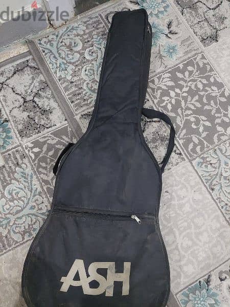 accoustic guitar used without any errors + strap + guitar case 2