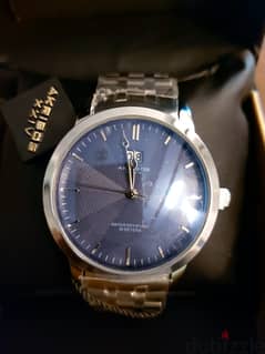 AKRIBOS XXIV classic family  Luxury watch Blue silverساعة لقطة للبيع