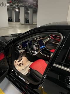 Mercedes-Benz C180 amg 2023 red interior تامين مع الوكيل