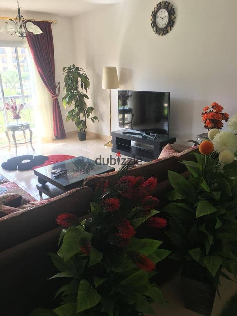 Apartment 131m for rent furnished in Rehab City 2 garden view 4